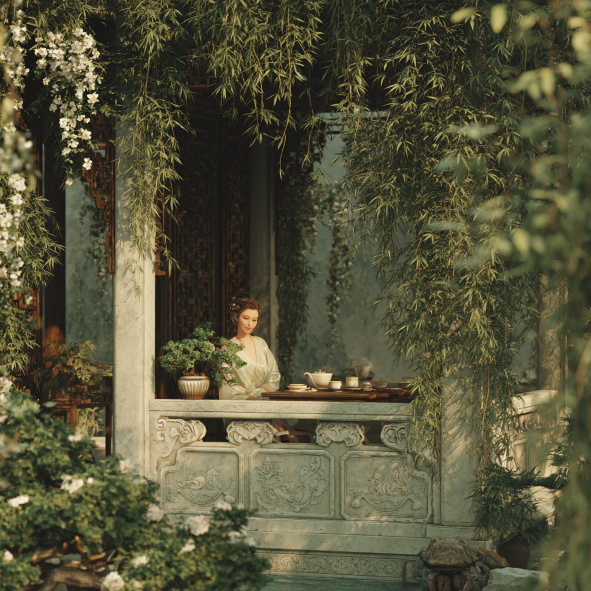 A Smile Between the Leaves