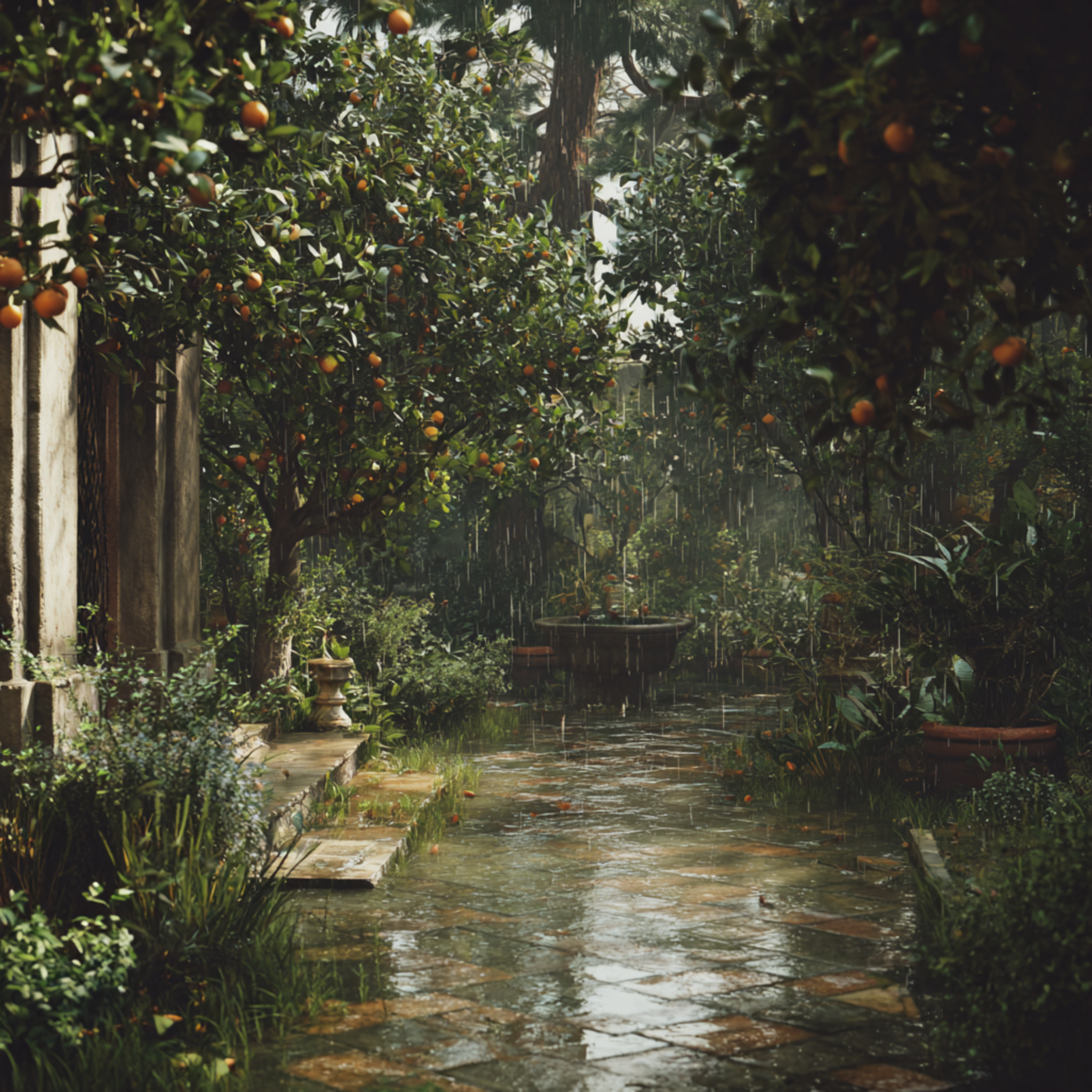 After the Storm, the Garden Sang