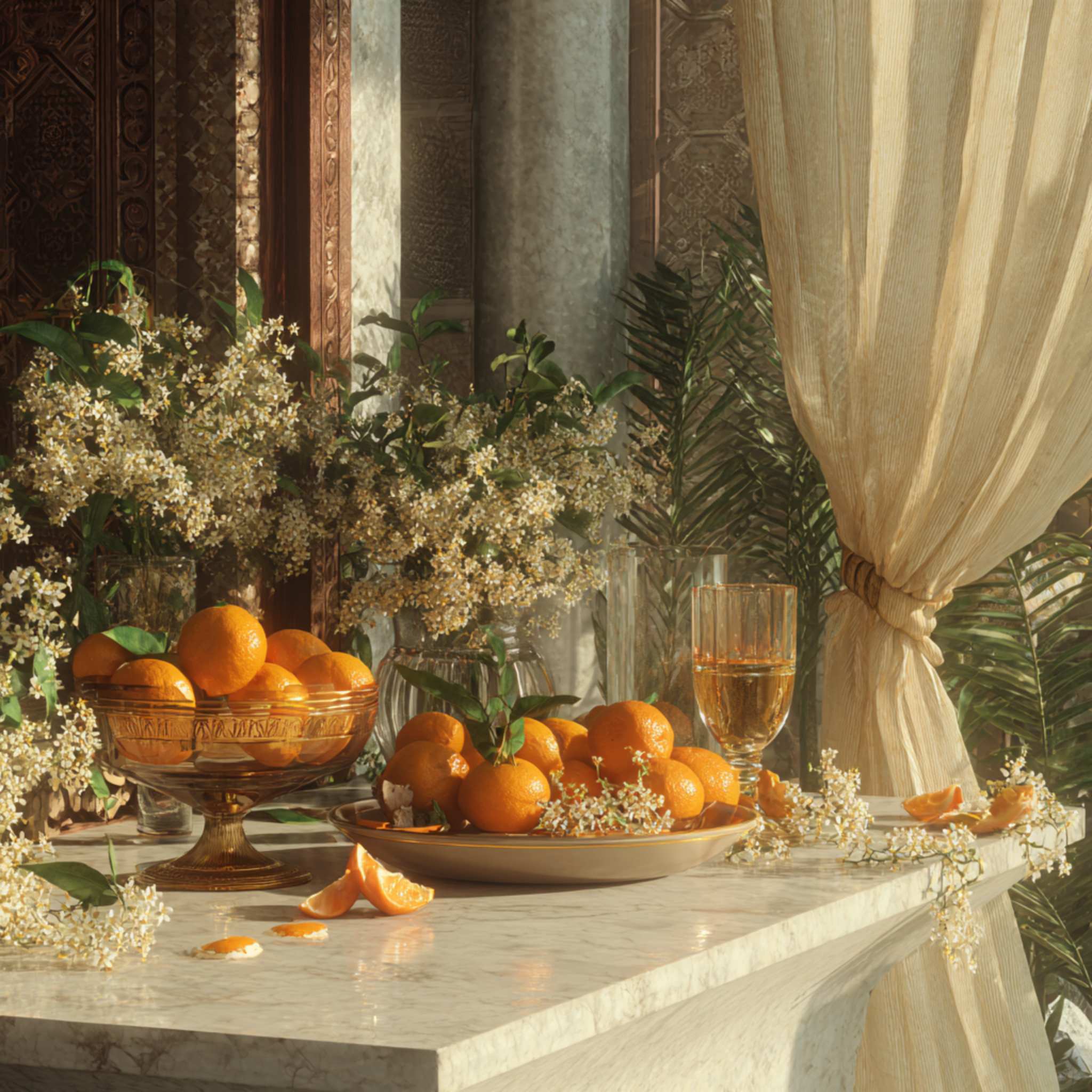 An Orange Held to the Sun