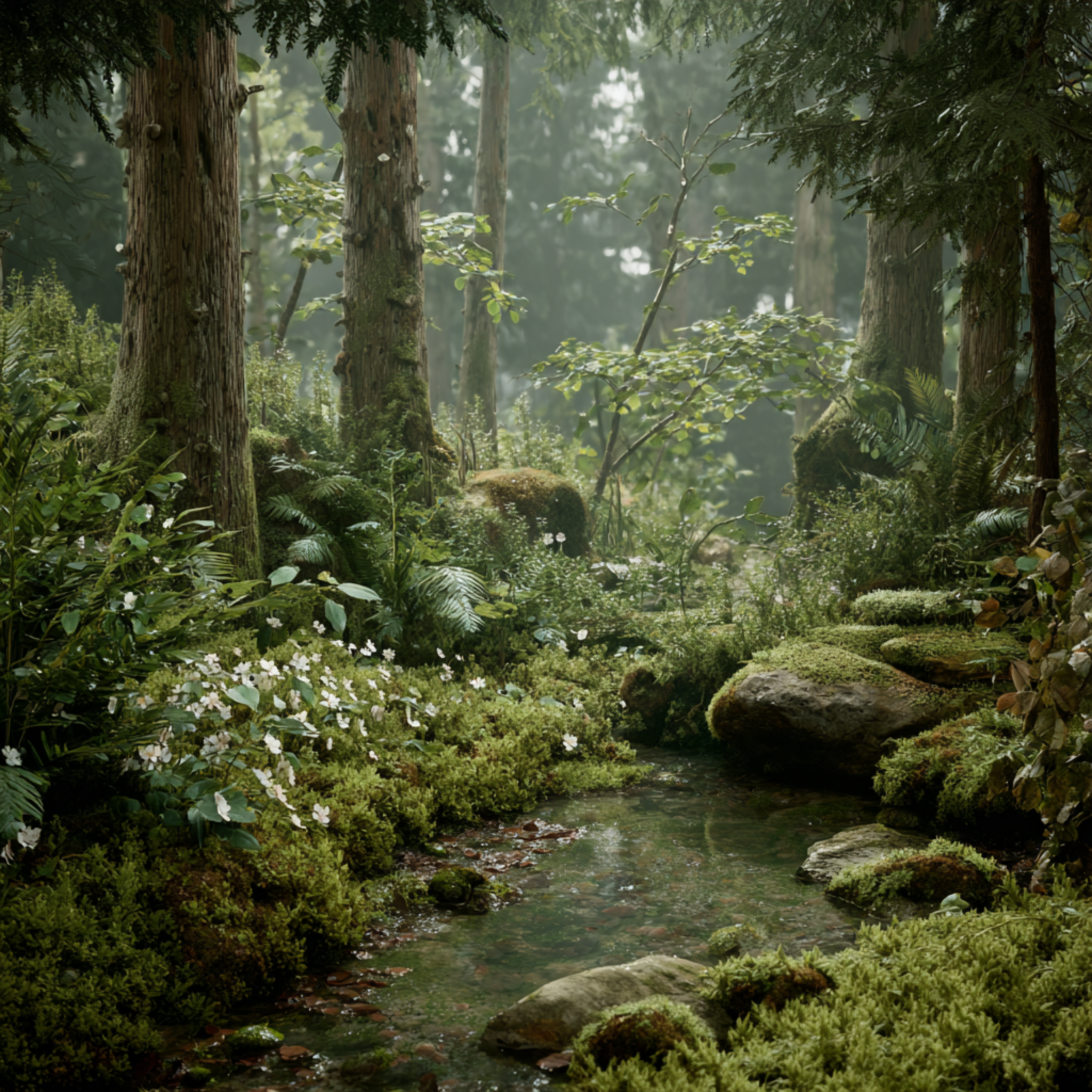 Barefoot in Emerald Moss