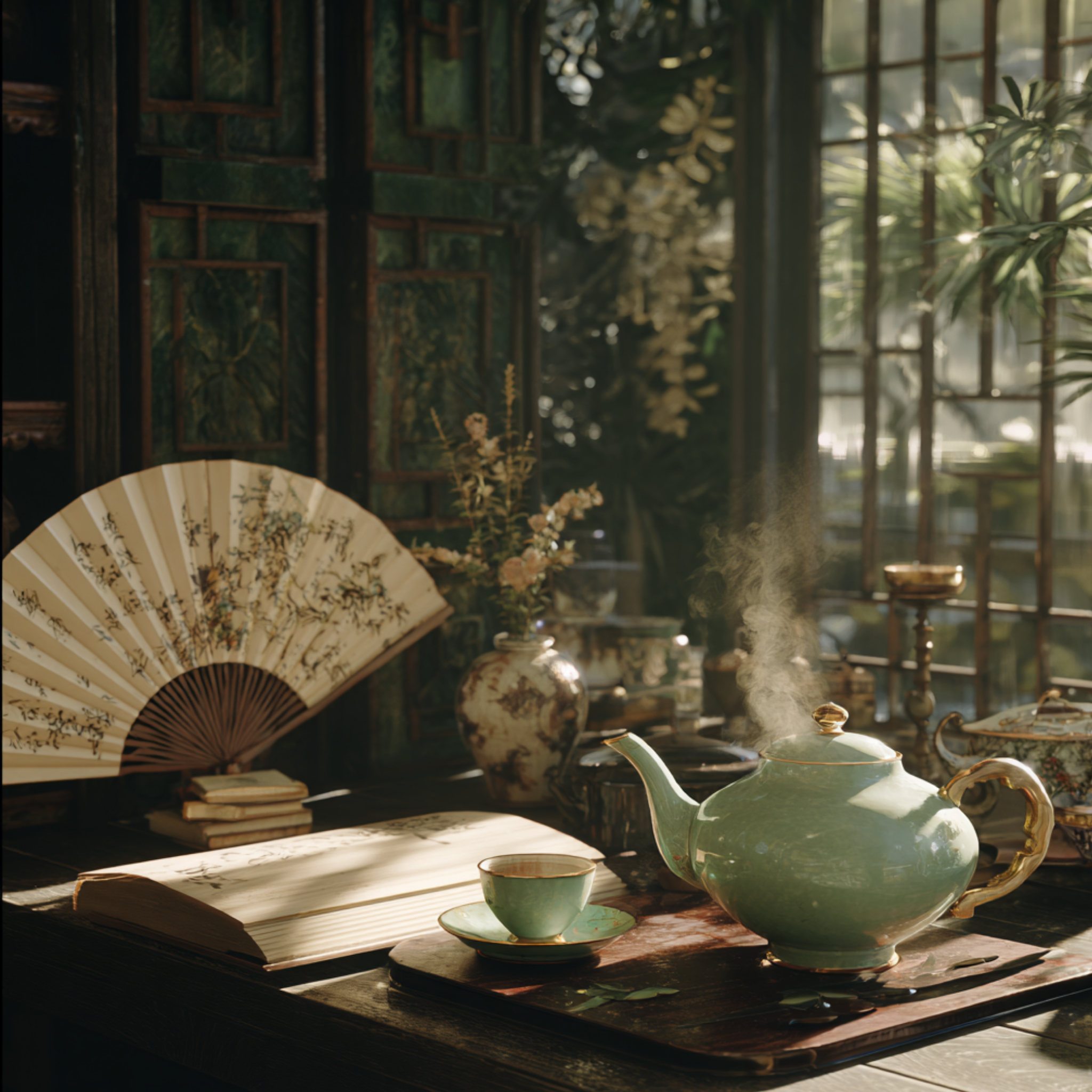 Celadon Sleeps in Tea