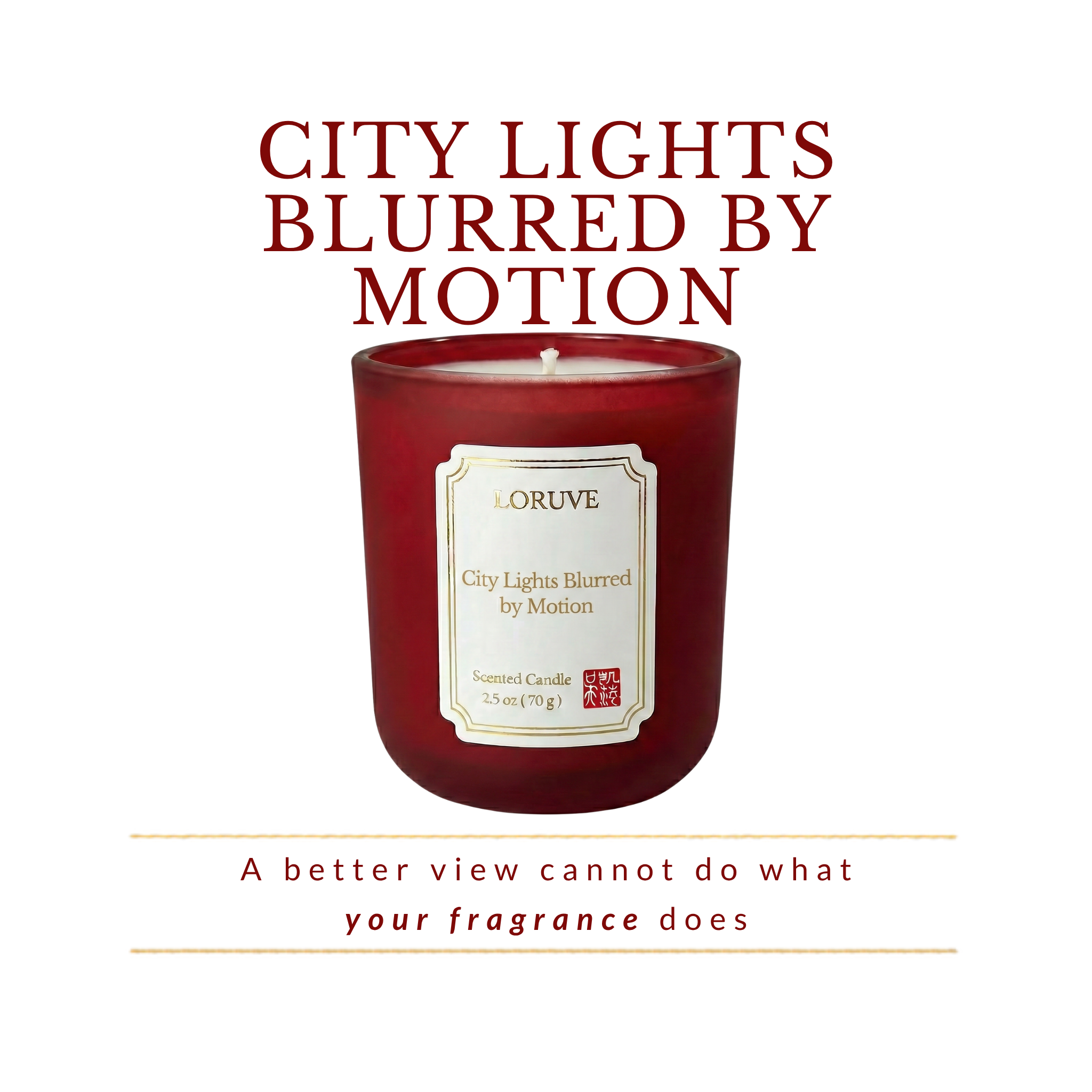 City Lights Blurred by Motion