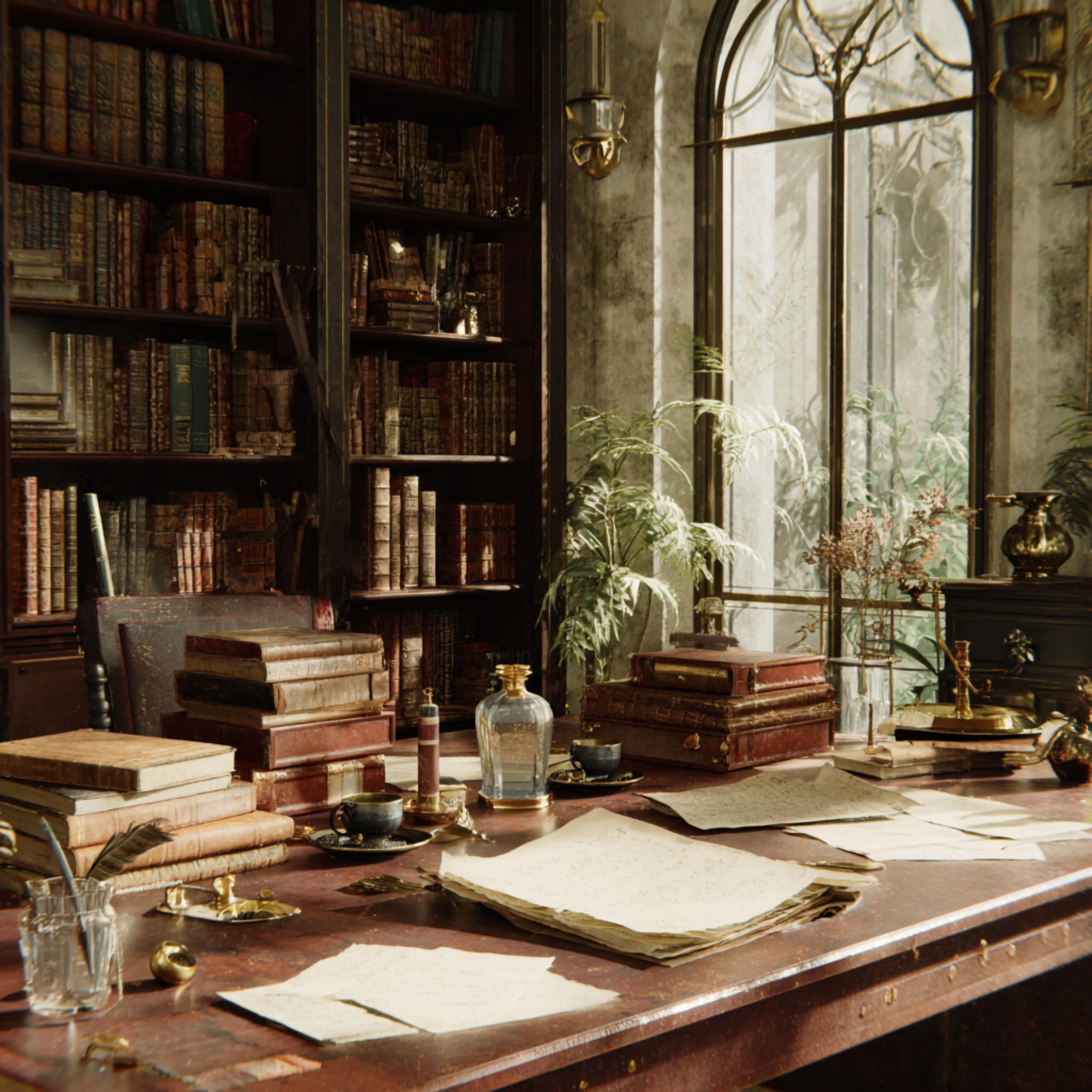 Ink Stains on Ivory Paper