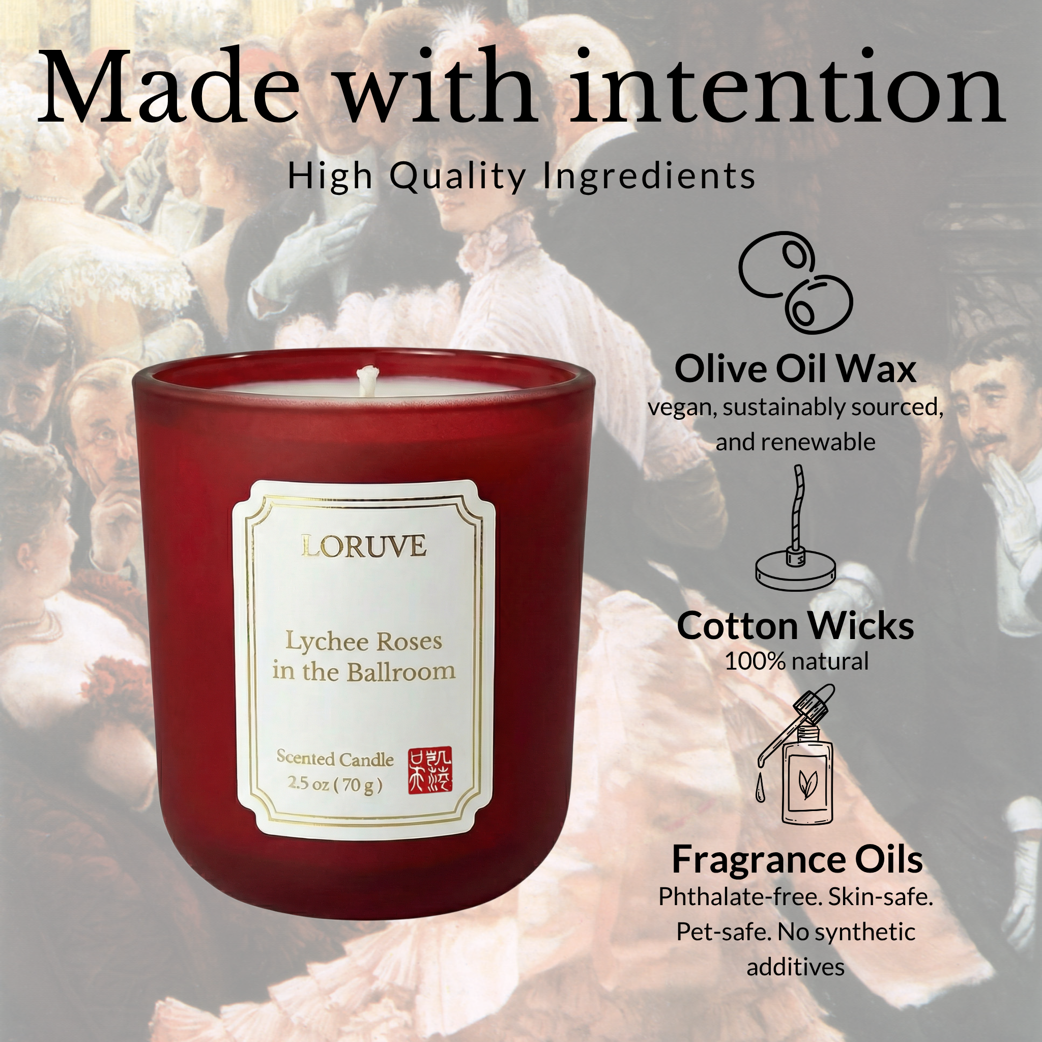 Lychee Roses in the Ballroom — Candle