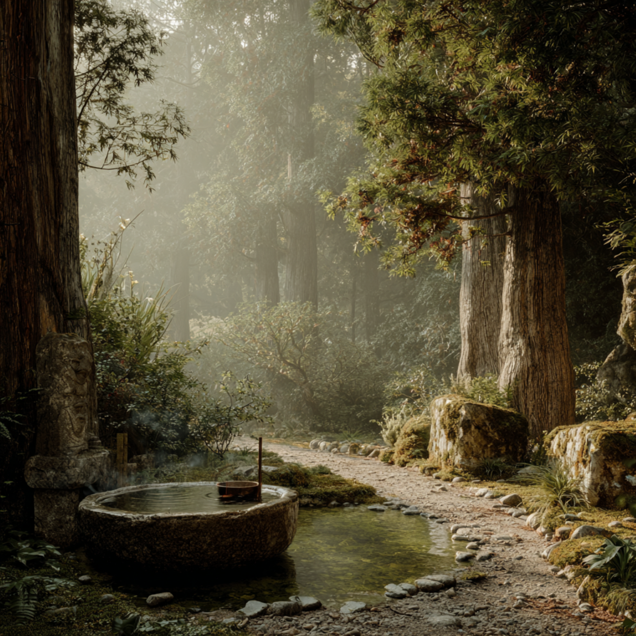 Mist Over Jade Pines