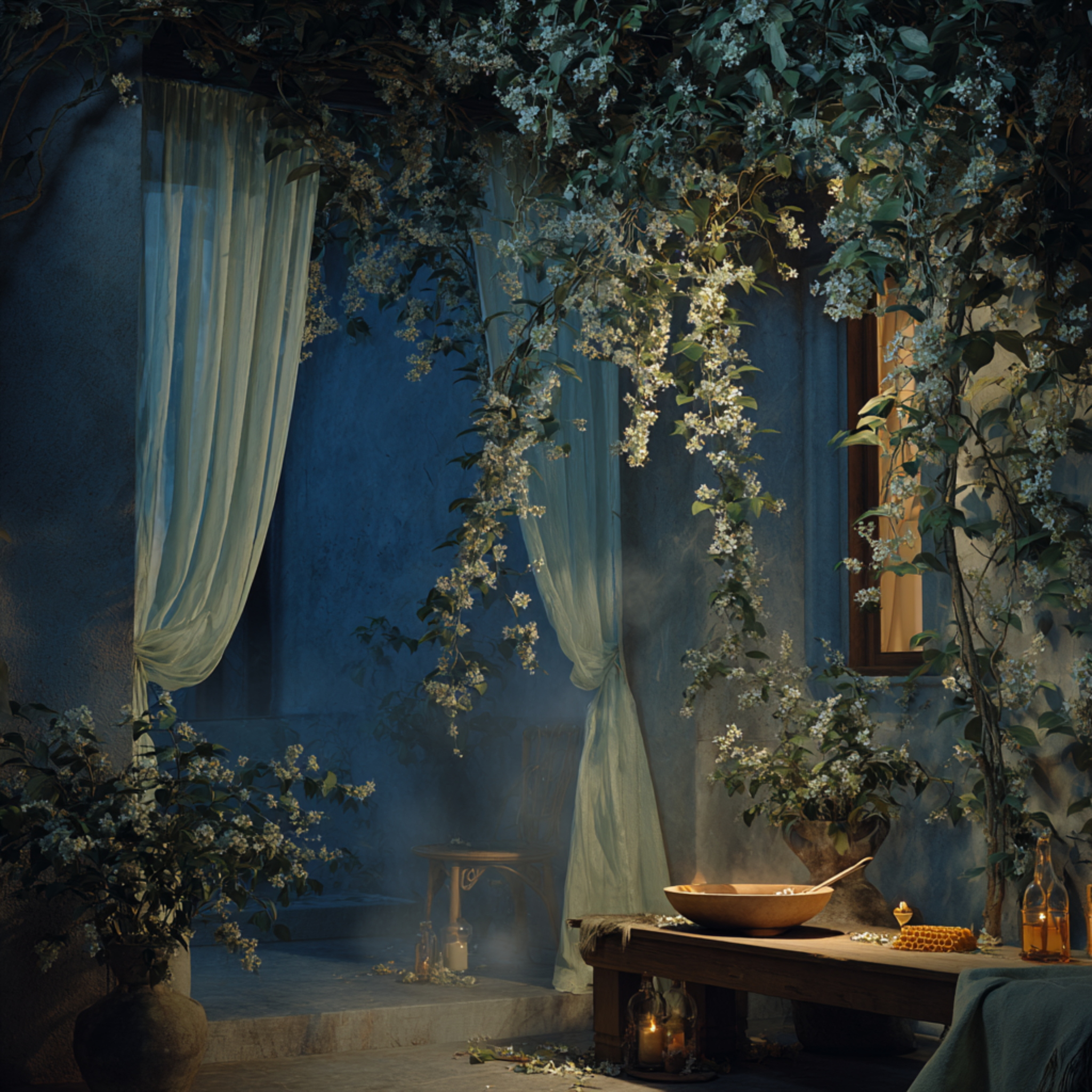 Moonlight Over Jasmine Vines