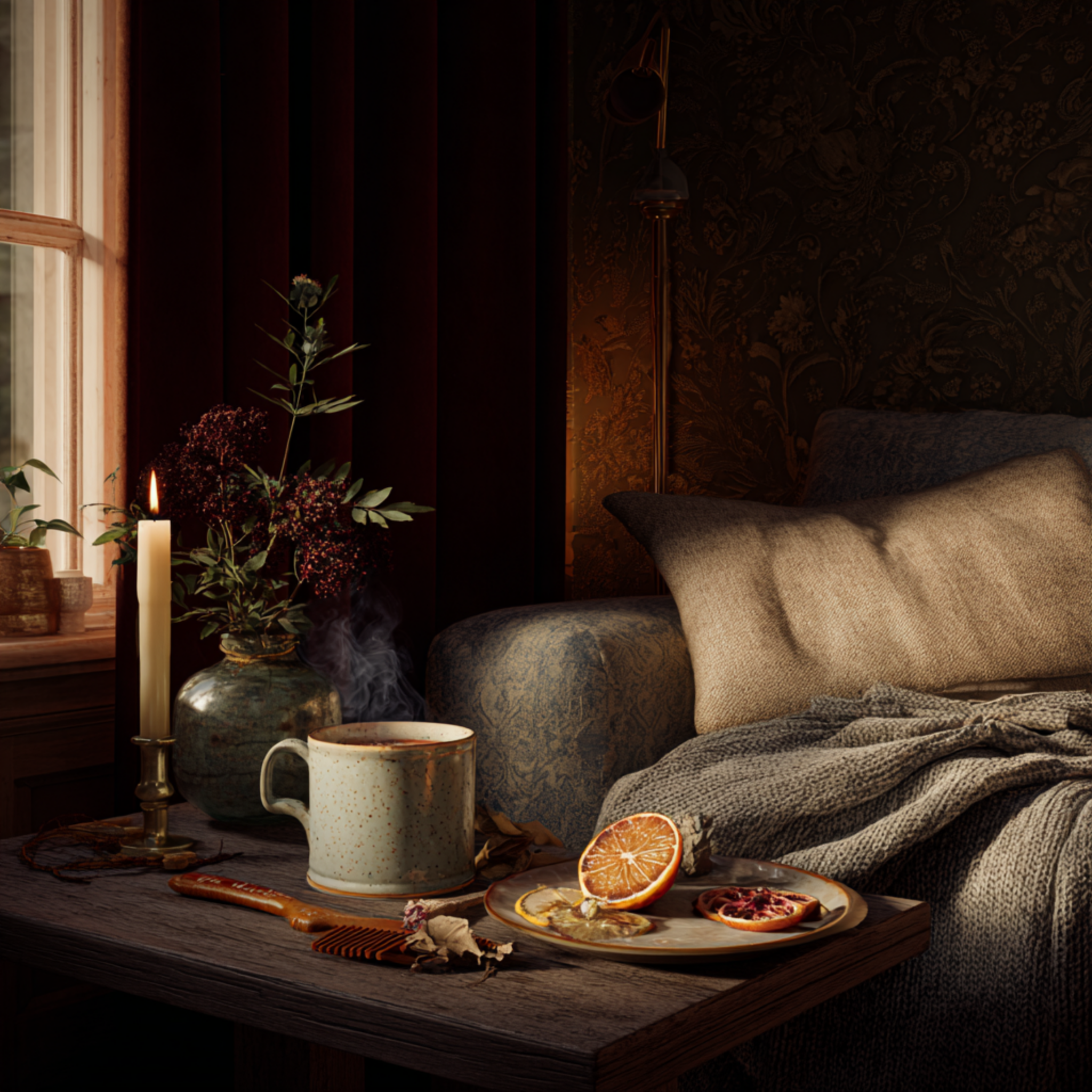 Soft Knit on Bare Shoulders