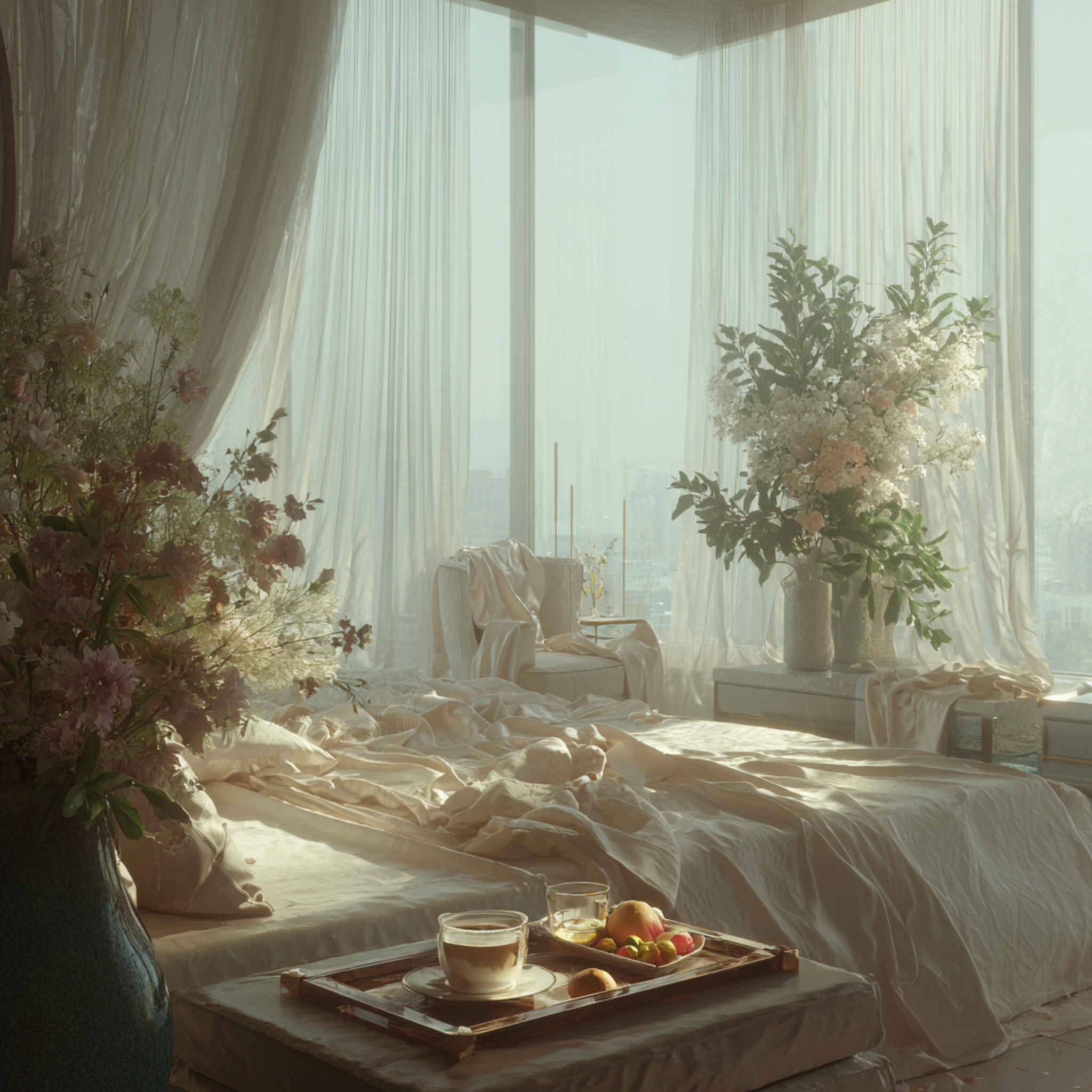 The Bedroom Beneath Clouds