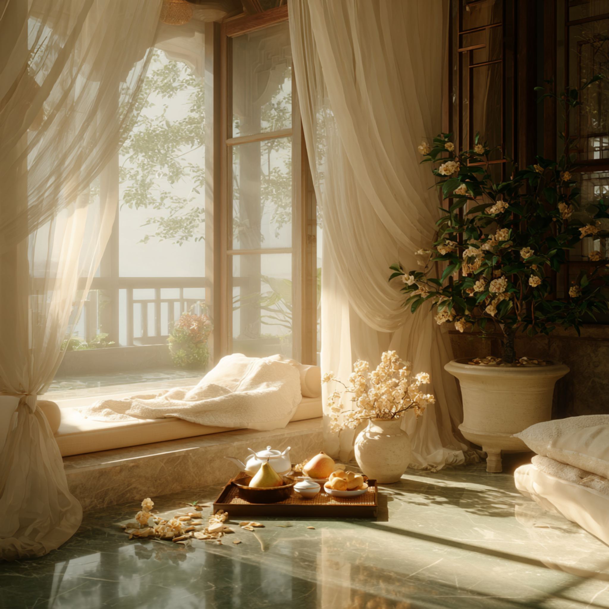 The Morning Slept Beside Her