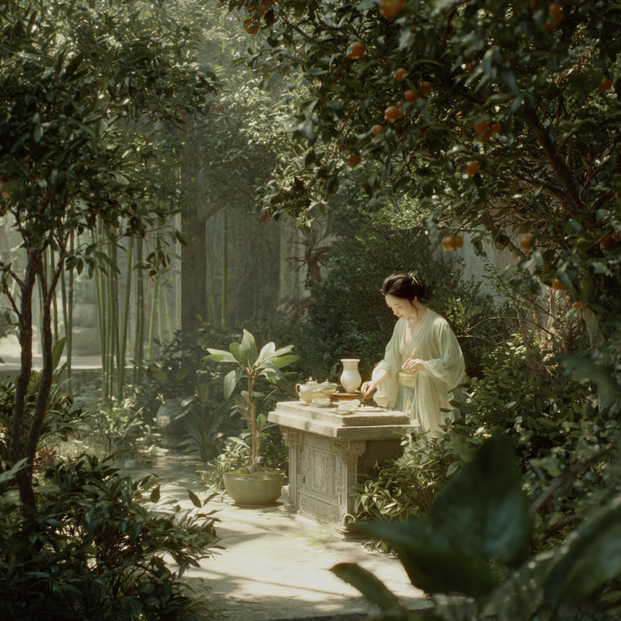 A Smile Between the Leaves