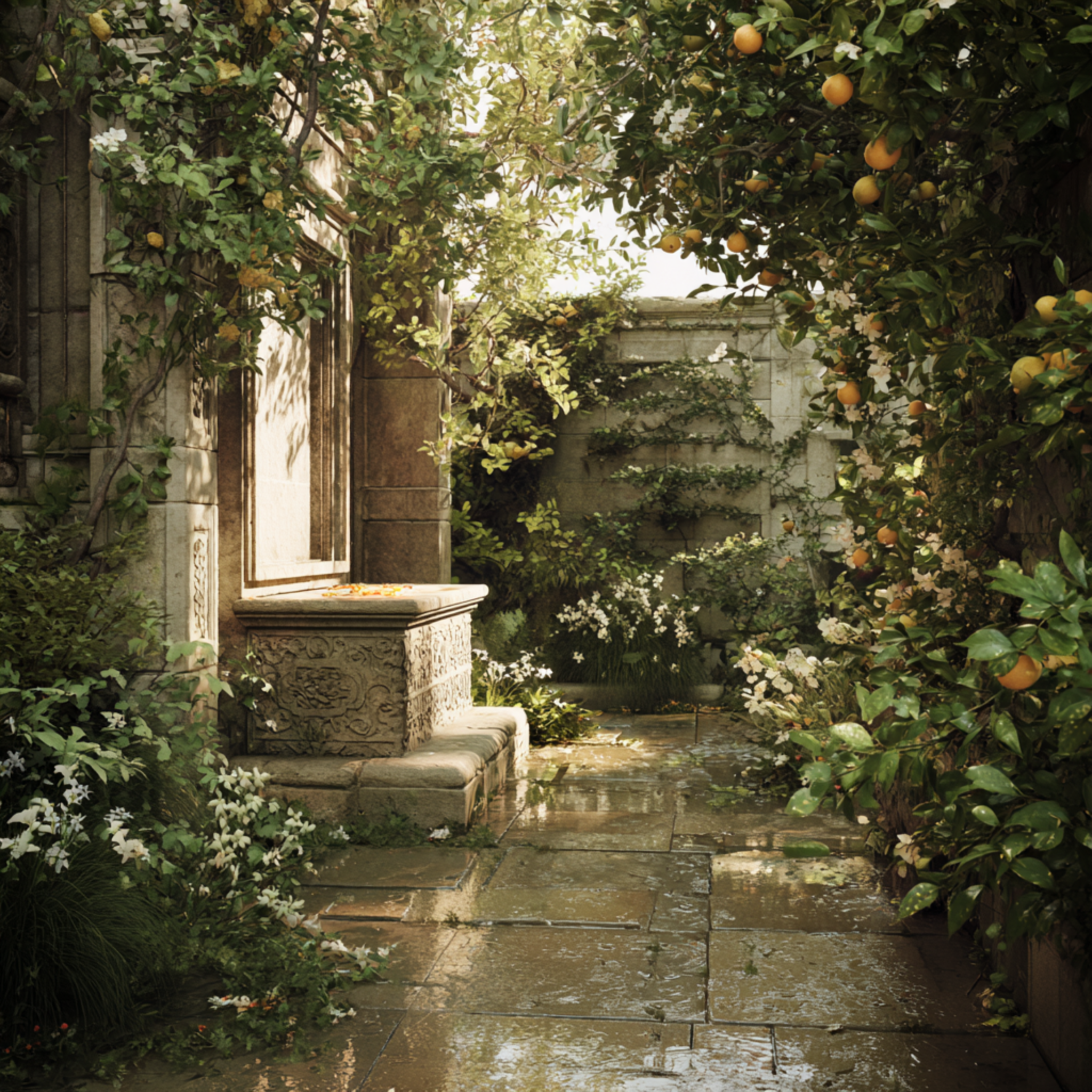 After the Storm, the Garden Sang