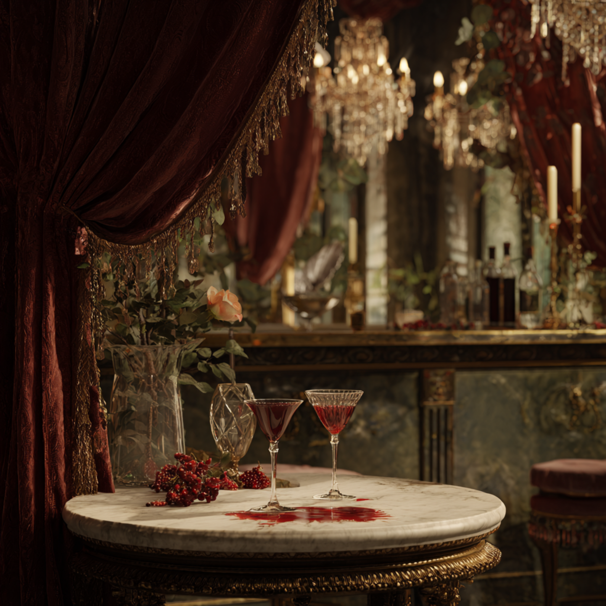 An Evening Poured in Red