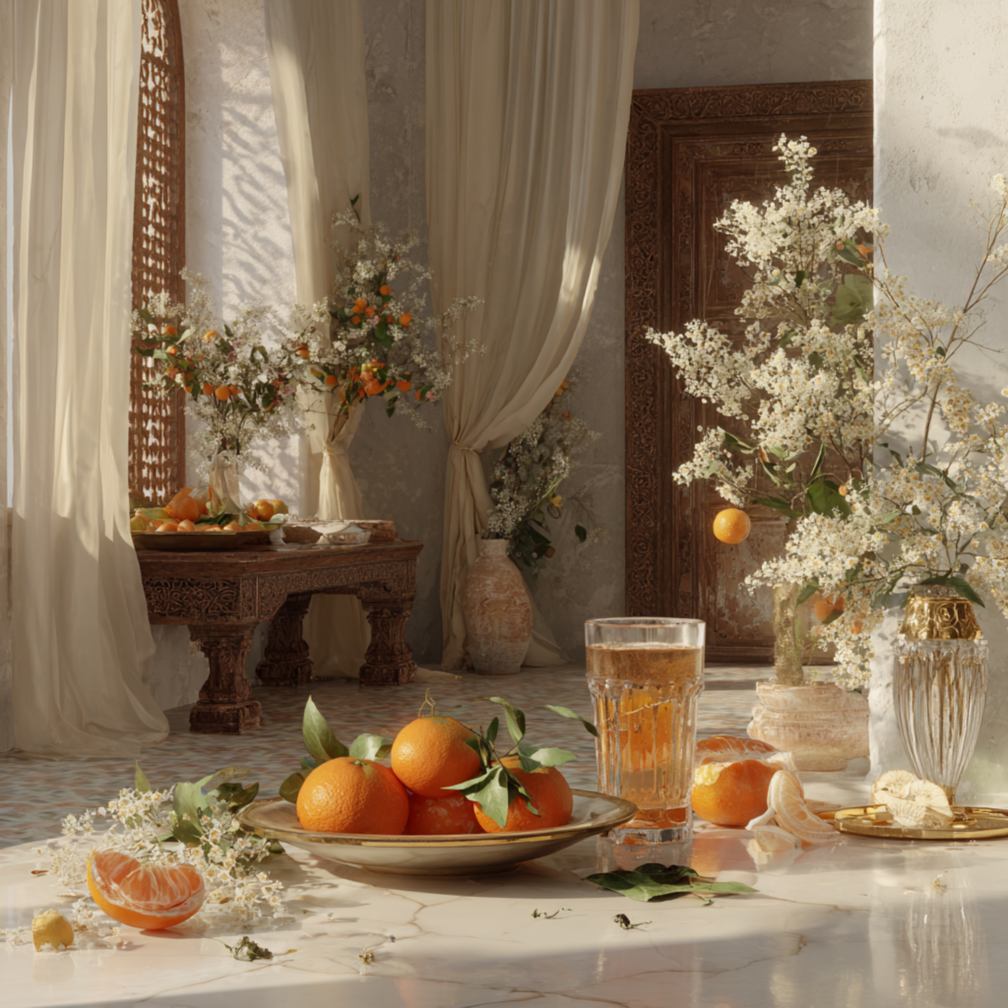 An Orange Held to the Sun