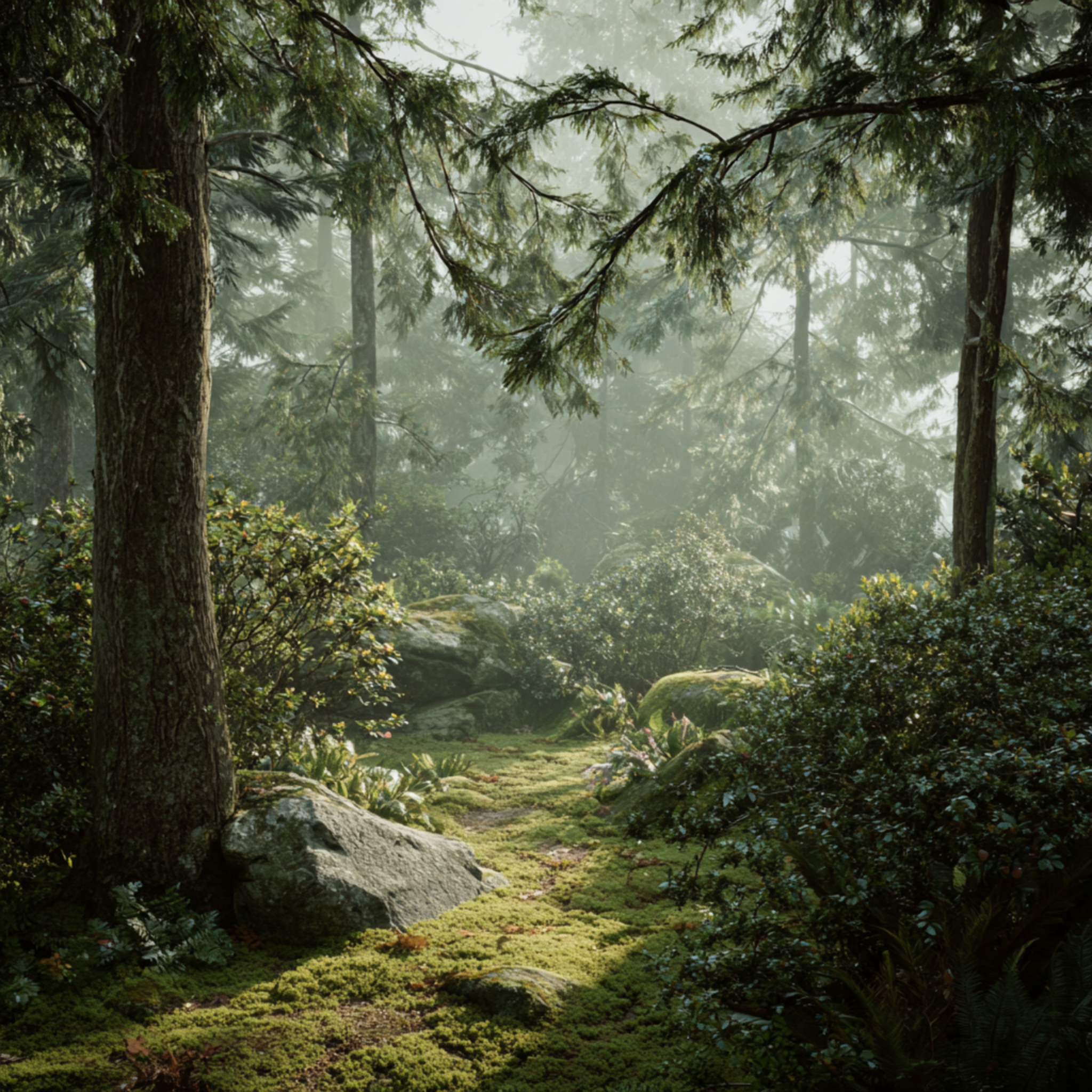 Barefoot in Emerald Moss