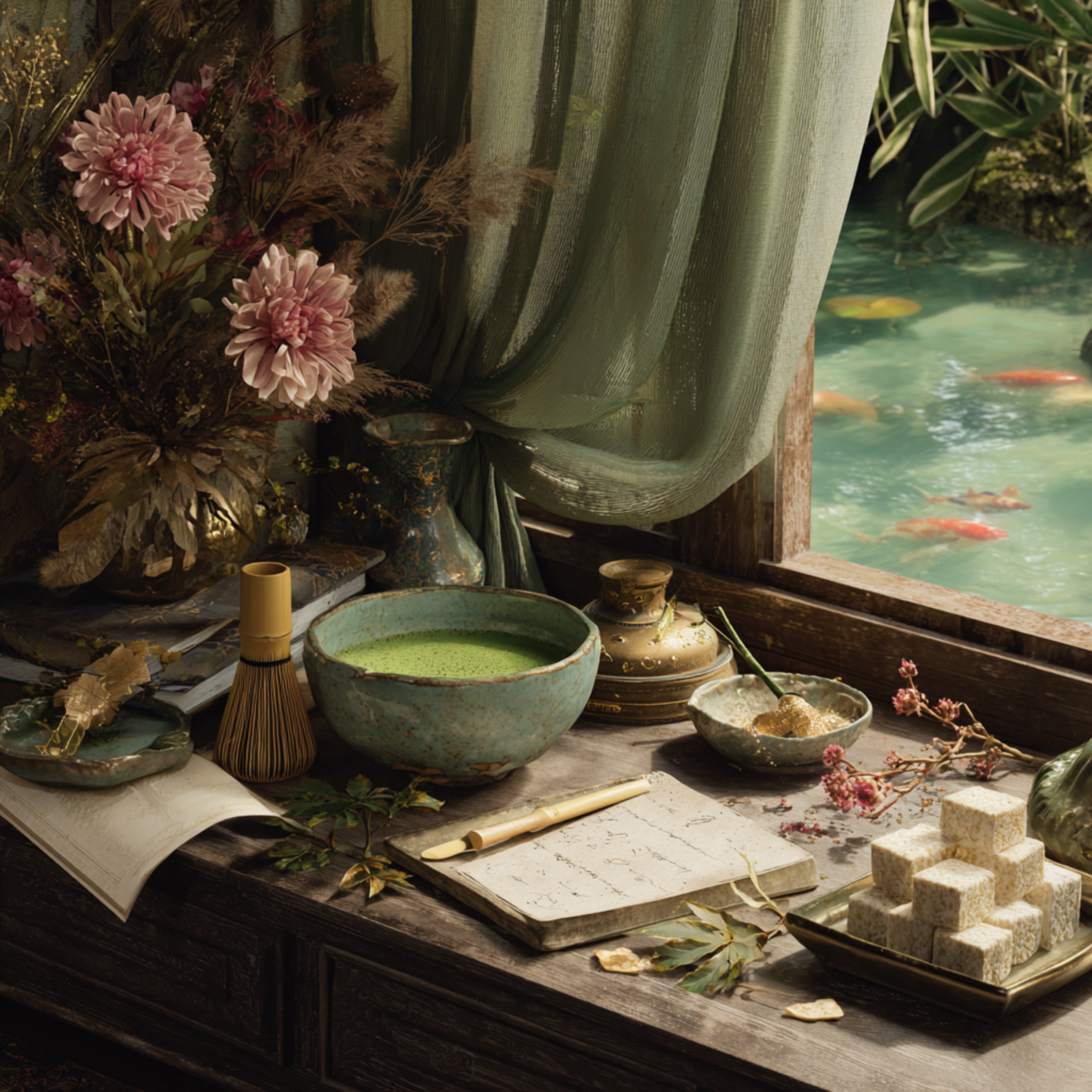 Celadon Sleeps in Tea