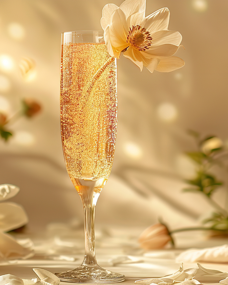 Champagne Blossoms & Golden Amber