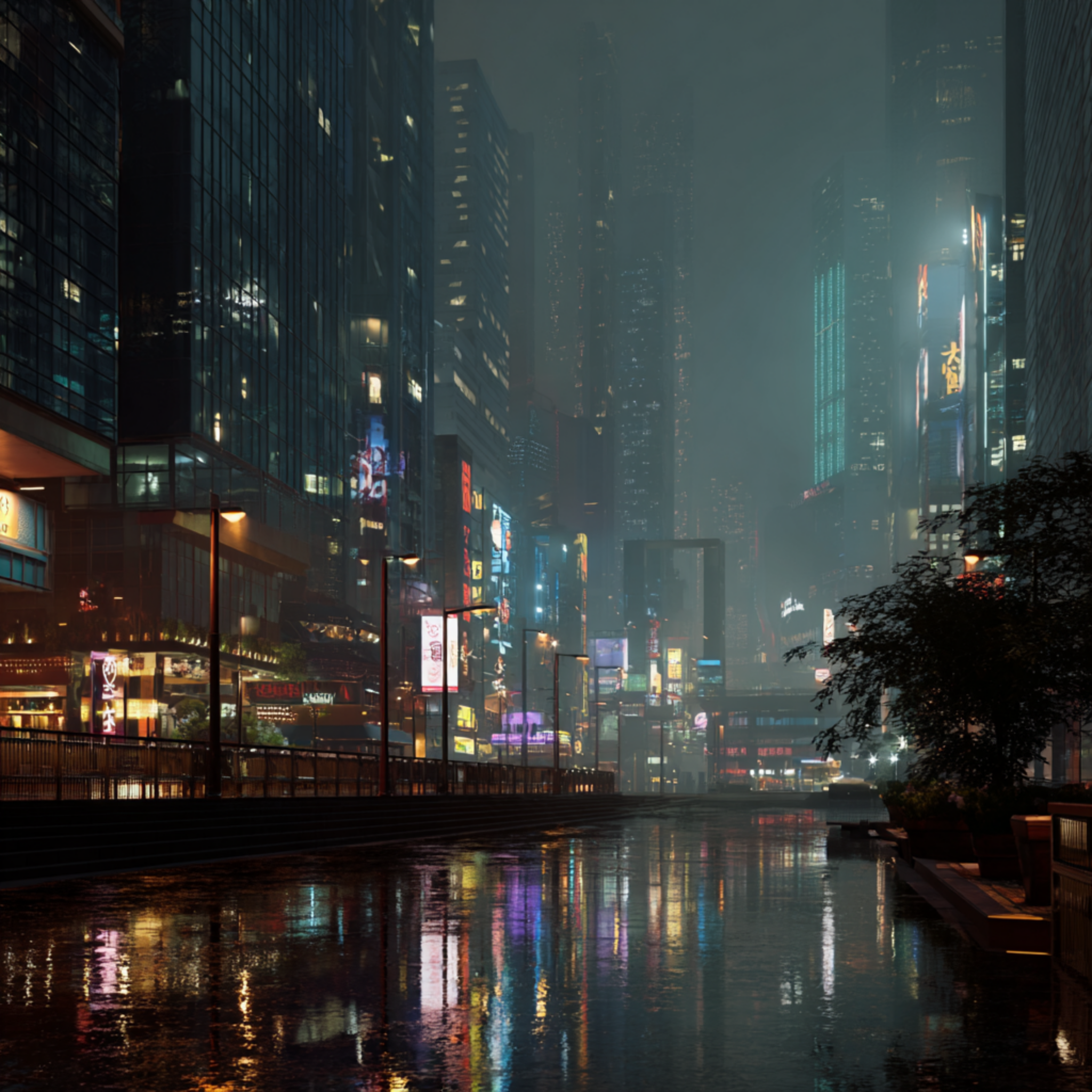 City of Glass and Neon