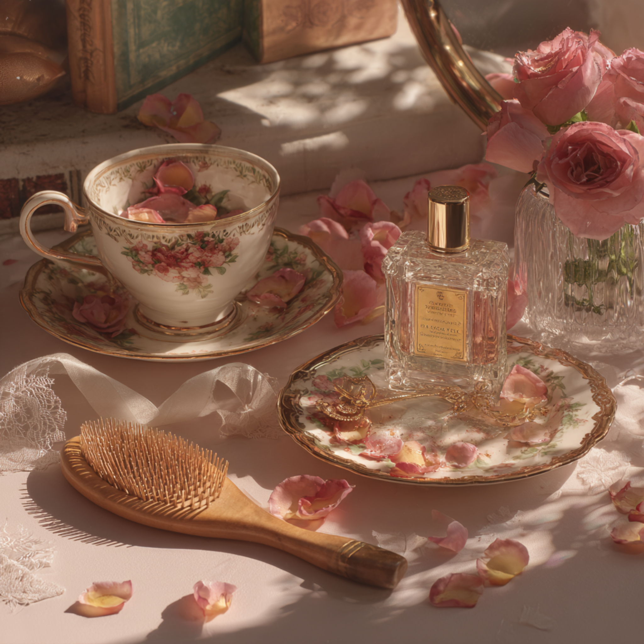 Her Lipstick Spoke in Rose