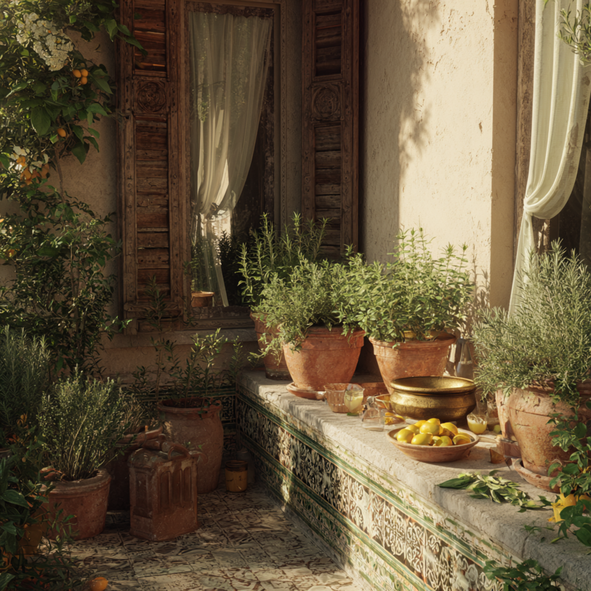 Herbs in Terracotta