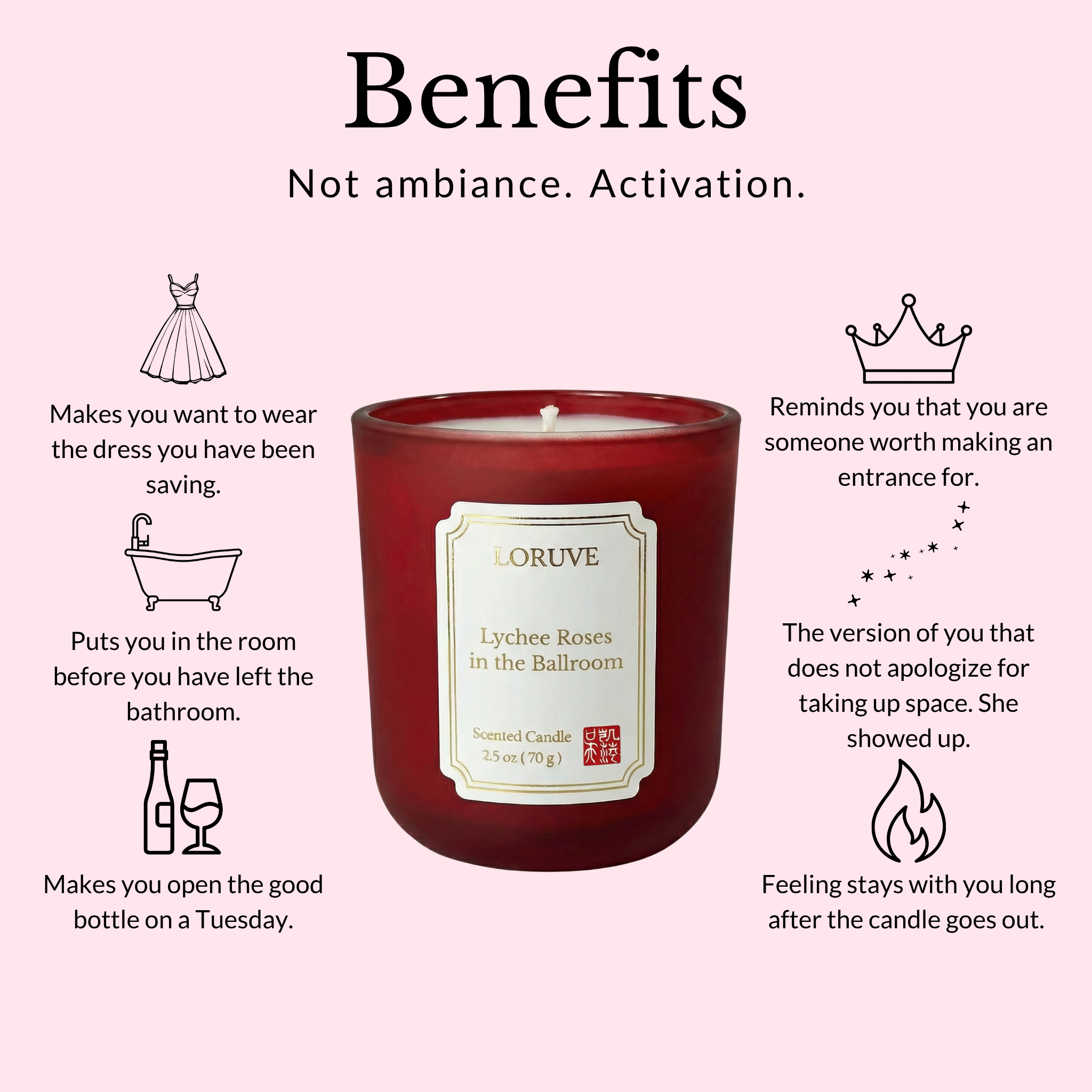 Lychee Roses in the Ballroom — Candle