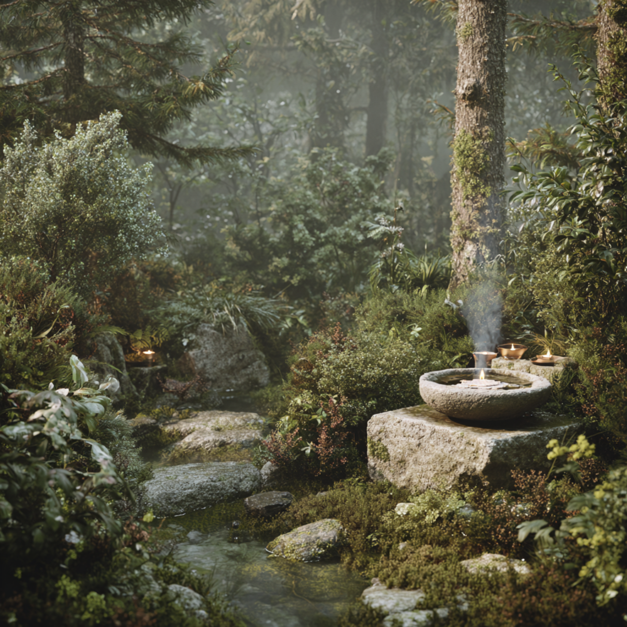 Mist Over Jade Pines