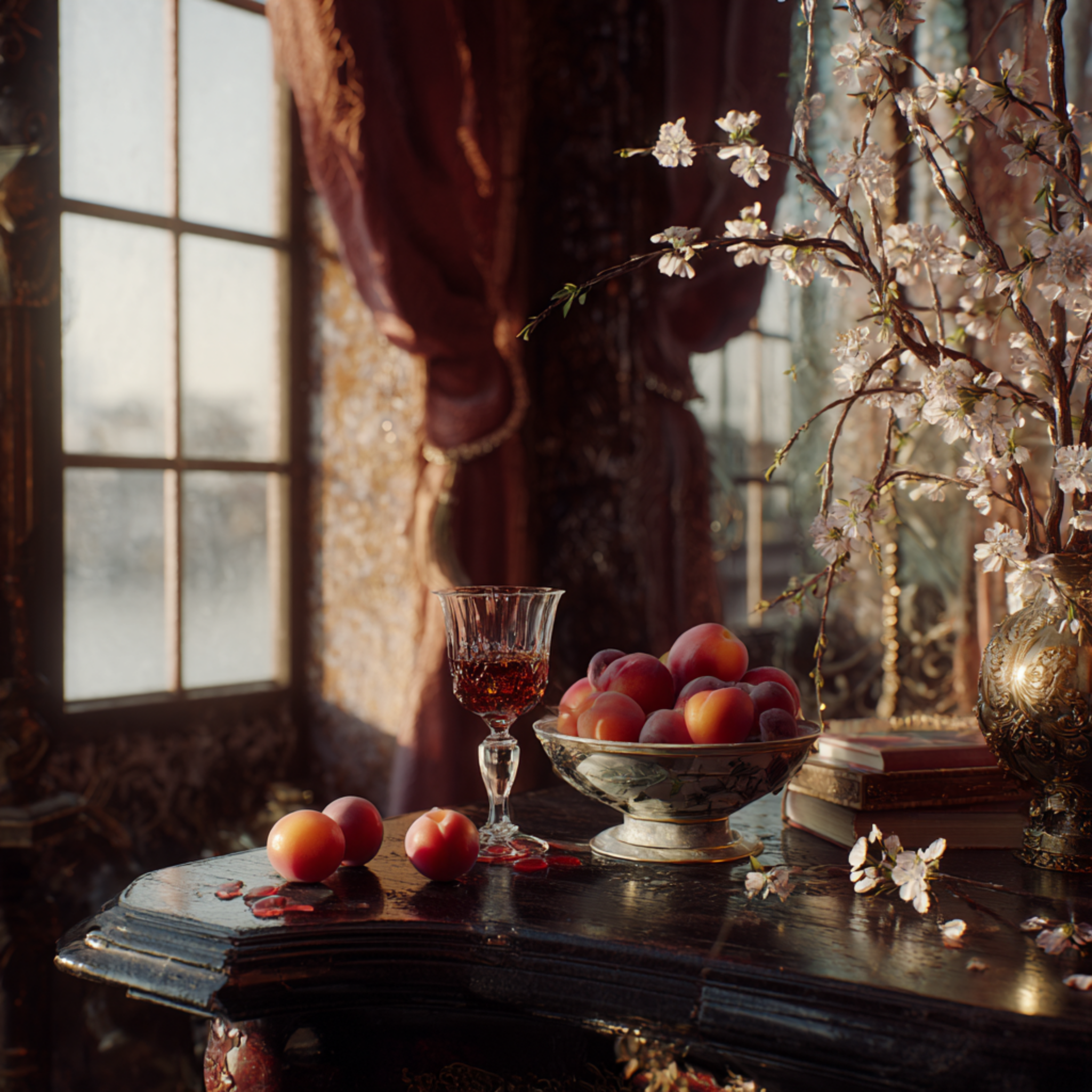 Stained with Peach and Rum